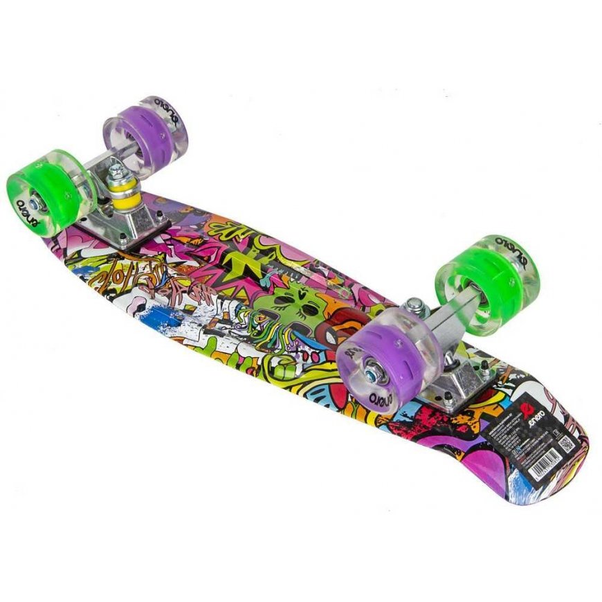 Skateboard PLASTIKOWA 22 CALE ENERO GRAFFITI LED 1030852 – 5
