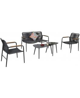 Outdoor furniture set Garden furniture set NEBO 2 tables, bench and 2 chairs