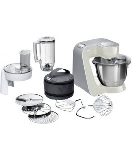 Bosch MUM58L20 köögikombain 1000 W 3,9 l Hall, Roostevaba teras, Valge