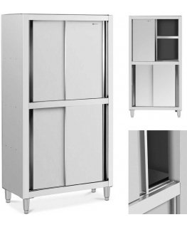 Royal Catering Stainless steel catering cabinet with sliding doors 120 kg 100 x 50 x 180 cm