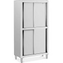 Royal Catering Stainless steel catering cabinet with sliding doors 120 kg 100 x 50 x 180 cm Royal Catering Stainless steel catering cabinet with sliding doors 120 kg 100 x 50 x 180 cm