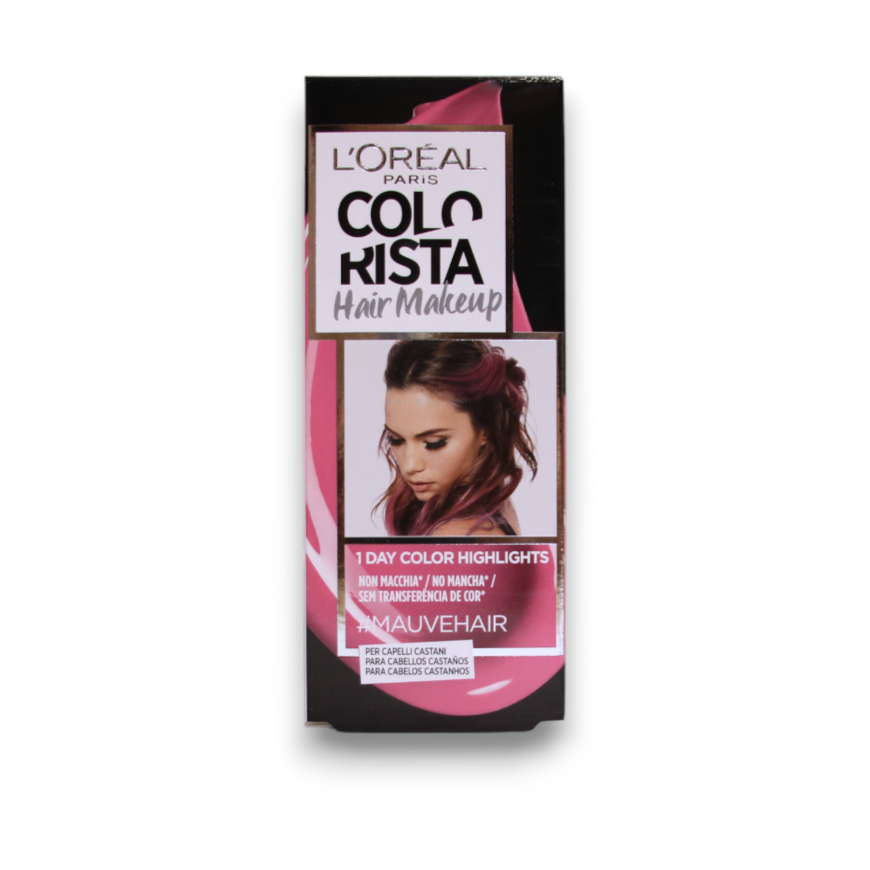 Loreal L'Oreal Paris, Colorista plaukų makiažas, pusiau ilgalaikiai plaukų dažai, MAUVEHAIR, 30 ml moterims – 2