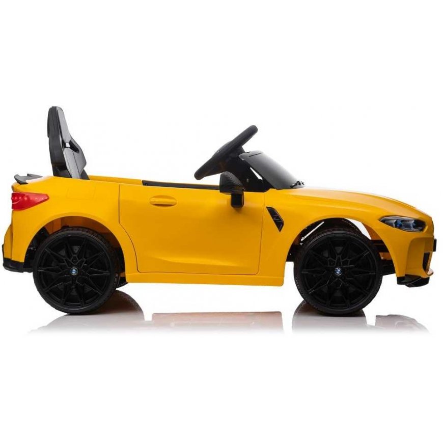 Lean Cars Elektrinis važiavimas automobiliu BMW M4 Geltona – 4