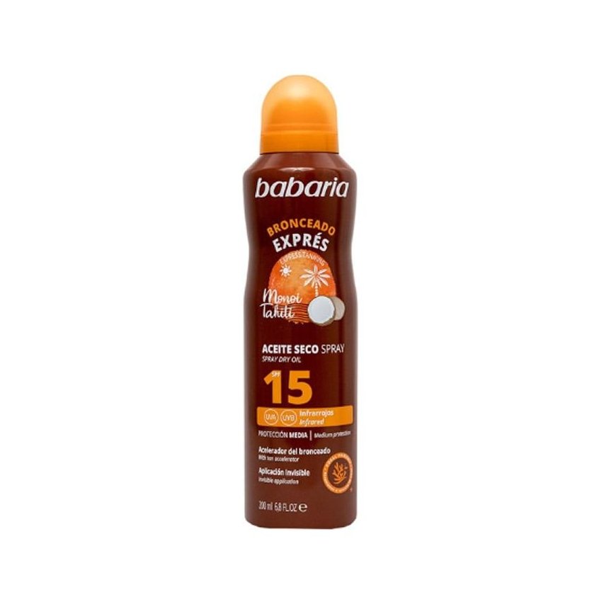 Babaria Monoi Tahiti dry oil Spf15 spray 200ml