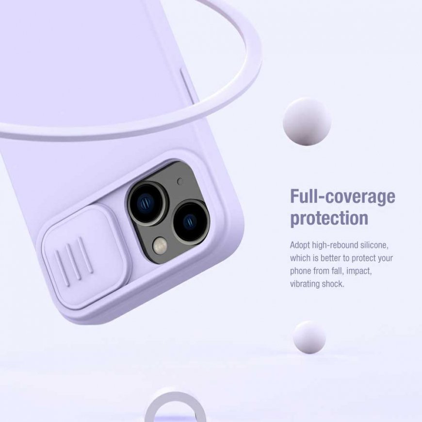 Dėklas Nillkin CamShield Silky Magnetic Silicone Apple iPhone 14 Plus tamsiai mėlynas – 2