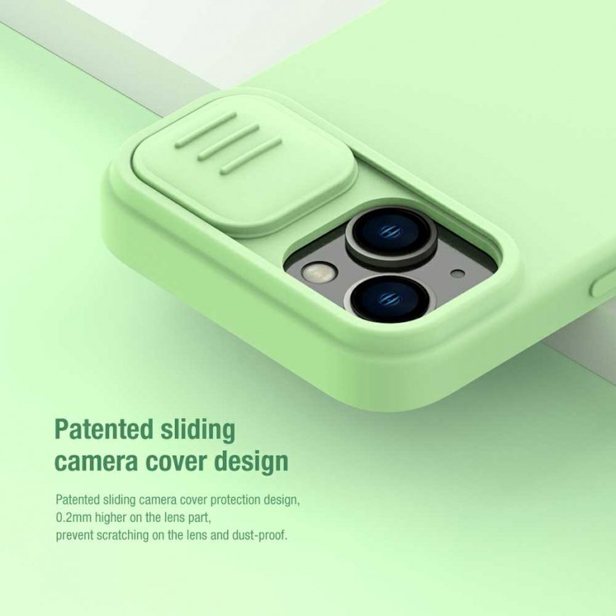 Dėklas Nillkin CamShield Silky Magnetic Silicone Apple iPhone 14 Plus tamsiai mėlynas – 3