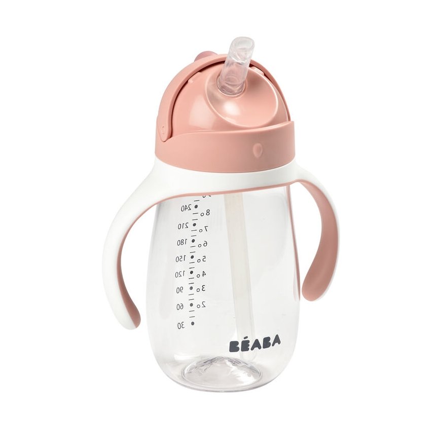 BEABA Straw Cup maitinimo buteliukas 300 ml Rožinė – 2