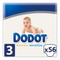 Vienkartinės sauskelnės Sensitive Dodot Dodot Sensitive (56 uds) Vienkartinės sauskelnės Sensitive Dodot Dodot Sensitive (56 uds)