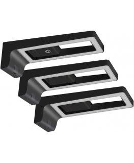 Orno ARTUS set of 3 LED lamps under the housing, 3x3W, 3x225lm, 4000K, with touch switch and USB, black