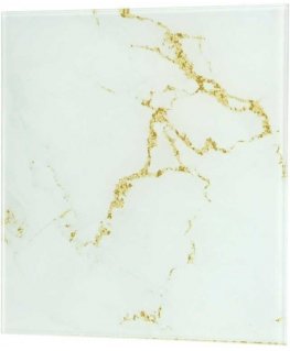 Orno Panel glass, Universalny, color granite white and/gold polish
