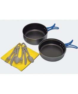 MEVA Set of tourist dishes and cutlery for 2 persons.