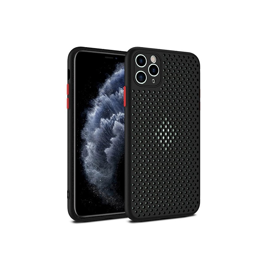 Fusion Breathe Case Silicone Case For Apple iPhone 12 Pro Max Bl