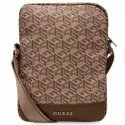 Guess Bag GUTB10HGCFSEW 10" brown|brown GCube Stripe Tablet Bag Guess Bag GUTB10HGCFSEW 10" brown|brown GCube Stripe Tablet Bag