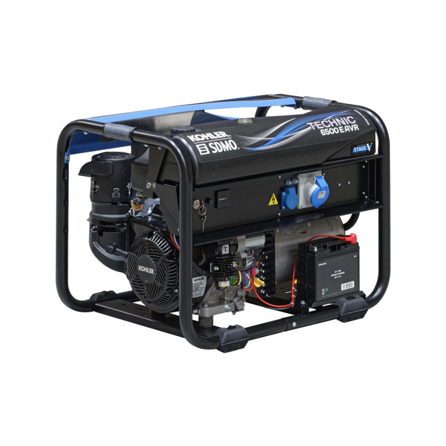 Sdmo Gasoline Kohler Portable Electric Generator KOHLER Technic 6500 E AVR C5