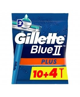 Gillette Blue2 Plus ( 10 + 4 pcs ) - Men's disposable razors