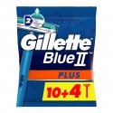 Gillette Blue2 Plus ( 10 + 4 pcs ) - Men's disposable razors Gillette Blue2 Plus ( 10 + 4 pcs ) - Men's disposable razors