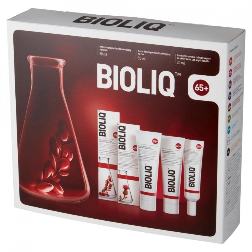 Bioliq 65+ day cream set 50ml + night cream 50ml + eye, lip, neck and neckline cream 30ml