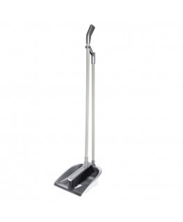 Tammer Garbage scoop with brush, long handle, gray color