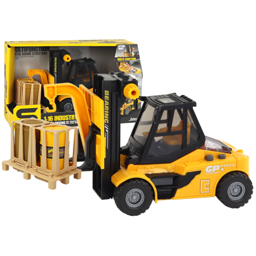 Lean Yellow forklift 1:16 Sounds of