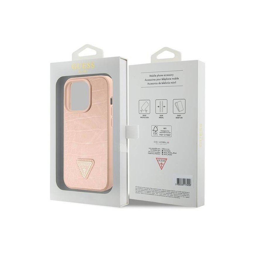 Guess Croco Triangle Logo Case for