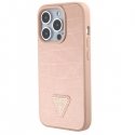 Guess Croco Triangle Logo Case for Apple iPhone 15 Pro Max Guess Croco Triangle Logo Case for Apple iPhone 15 Pro Max