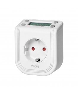 Orno Elektroninis laikmatis su viršutiniu LCD ekranu, 230 VAC 3680W, 16 perjungimo taškų, buvimo simuliatorius, Schuko versija