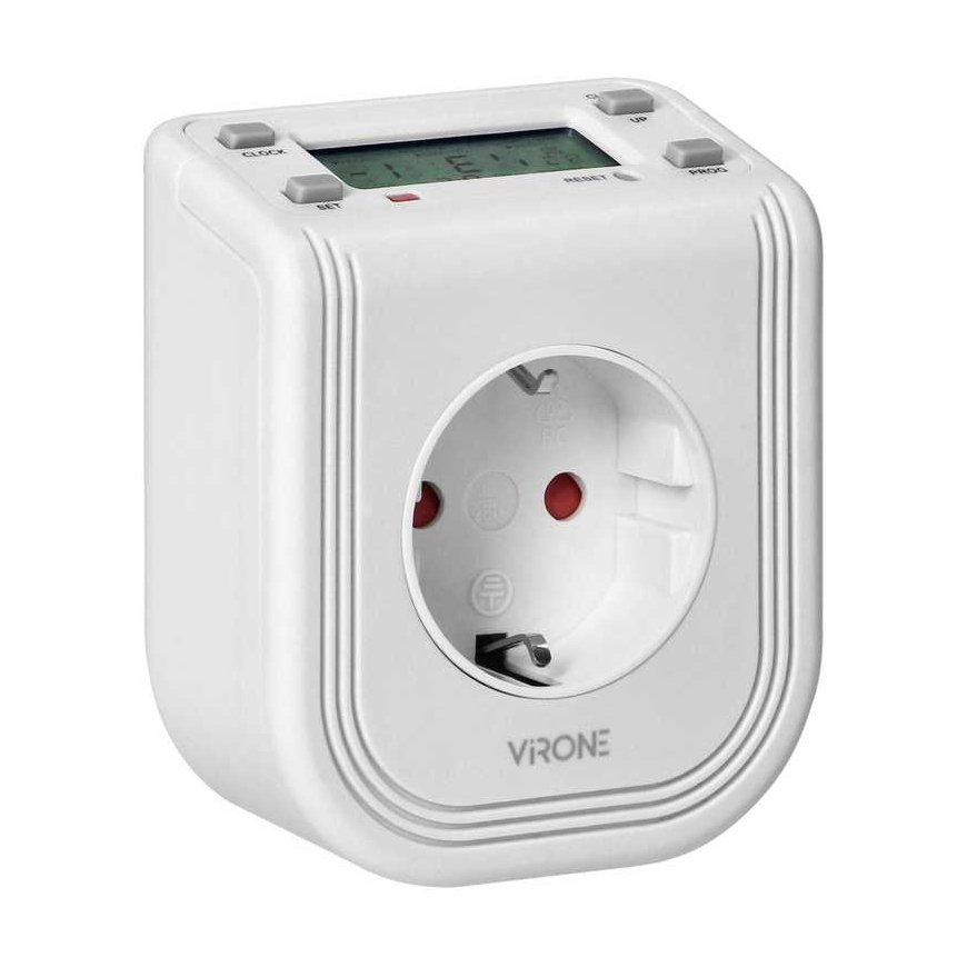 Orno Electronic timer with top LCD display, 230 VAC 3680W, 16 switching points, presence simulator, Schuko version – 4