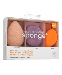 Real Techniques Sponge Glow Radiance Complexion Lot 3 Piezas