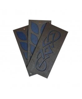 Siarhei Ausianikau ind. activity pg. certificate no. 1130904 Wooden box for beads "Blue pattern" (2 levels) KF027/11-2