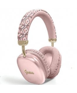 Guess słuchawki nauszne Bluetooth GUBHK1GCTCSP różowy|pink Gcube