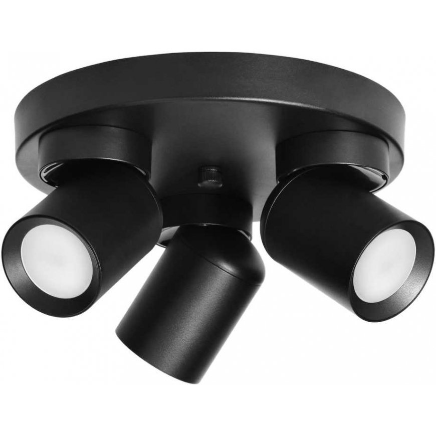 Hanging lamp Orno MALTA SP 3, wall and ceiling mounting, GU10 max. 3x12W, IP20, black, round base – 2
