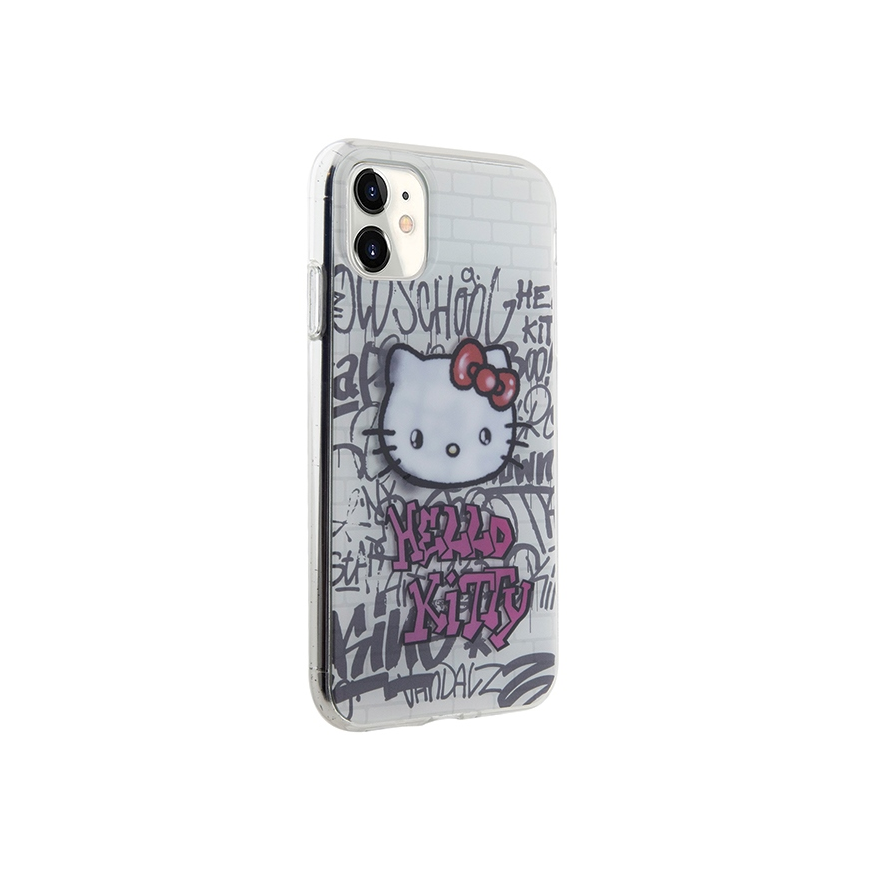 Hello Kitty IML Kitty On Bricks Graffiti Case for iPhone 11 / Xr - White – 4