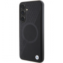 Case BMW BMHMS24M23RTPK S24+ S926 black/black hardcase Signature Leather Half Textured & Circle MagSafe