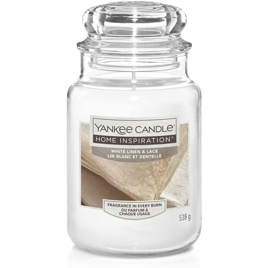 Yankee Candle Home Inspiration White Linen & Lace 538g – 2