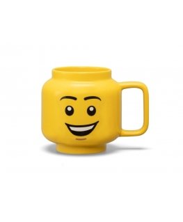 LEGO Chłopiec (Z uśmiechem) Kubek ceramiczny duża głowa