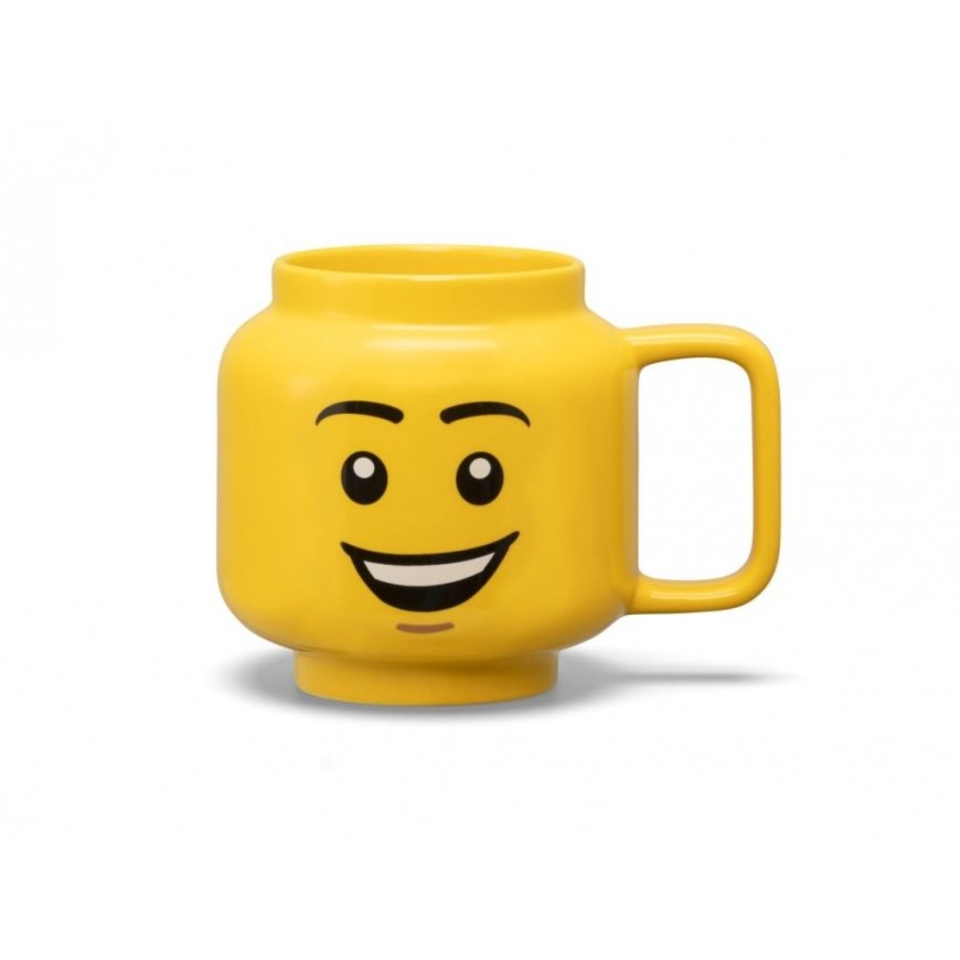 LEGO Chłopiec (Z uśmiechem) Kubek ceramiczny duża głowa