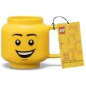 LEGO Chłopiec (Z uśmiechem) Kubek ceramiczny duża głowa
