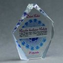 Tryumf LuxorJet color printed glass trophy and case Tryumf LuxorJet color printed glass trophy and case