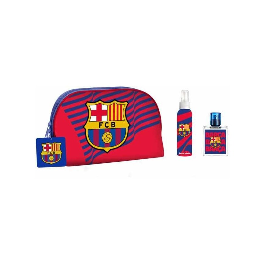 Fc Barcelona Air-Val Fcb toilet bag Bdoy Spray 100ml + EDT 50ml