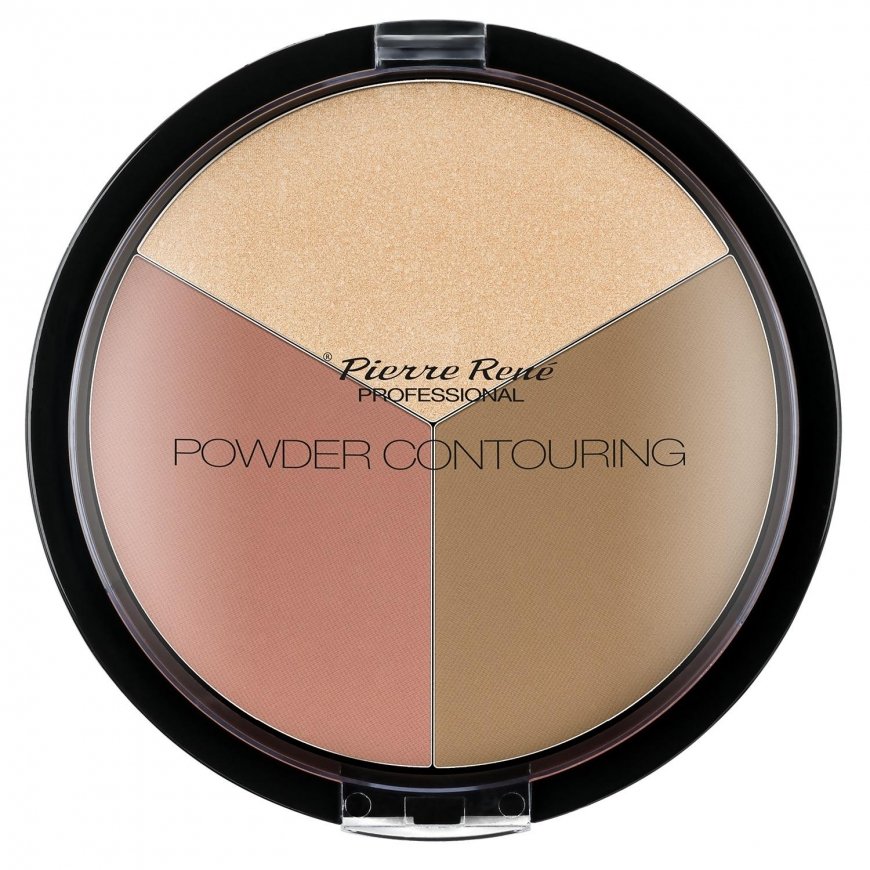 Pierre Rene Powder Contouring pudros paletė veido kontūravimui 02 23g