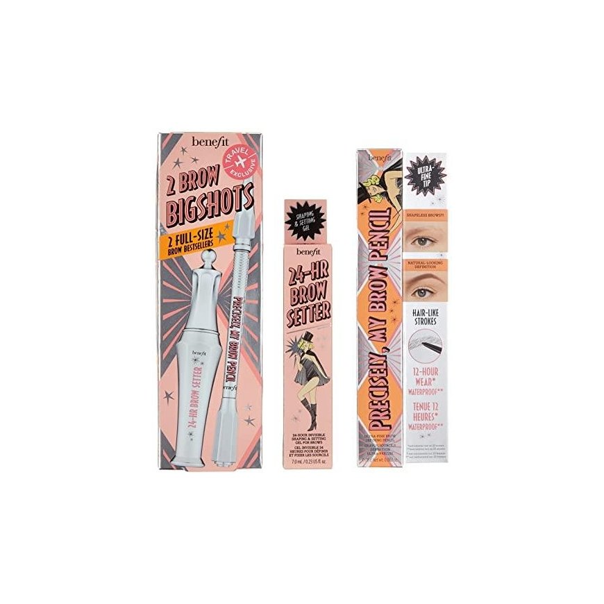 Benefit Duo Set: Precisely My Brow Pieštukas & 24H Brow Setter, 7.08 ml – 2