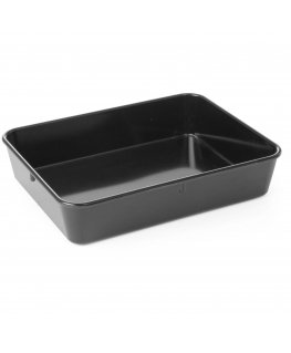 Hendi container for meat made of melamine 280x210x60mm black