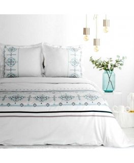 Bedding set Eurofirany POS/ST/HAFT/9B 220X200 70X80/X2 B+N Bedding