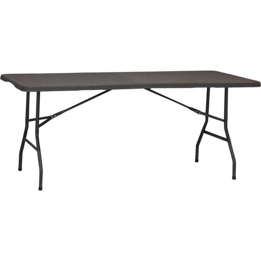 Saska Garden stalas CATERINGOWY sulankstomas W WALIZKĘ 180x74CM MAX.100KG WOODLAND DESKA CIEMNY PILKA – 2