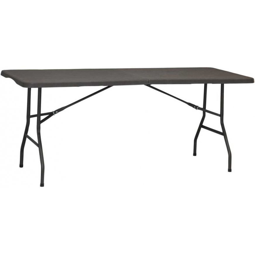 Saska Garden stalas CATERINGOWY sulankstomas W WALIZKĘ 180x74CM MAX.100KG WOODLAND DESKA CIEMNY PILKA – 3