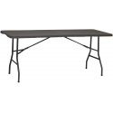 Saska Garden table CATERINGOWY folding W WALIZKĘ 180x74CM MAX.100KG WOODLAND DESKA CIEMNY GRAY Saska Garden table CATERINGOWY folding W WALIZKĘ 180x74CM MAX.100KG WOODLAND DESKA CIEMNY GRAY