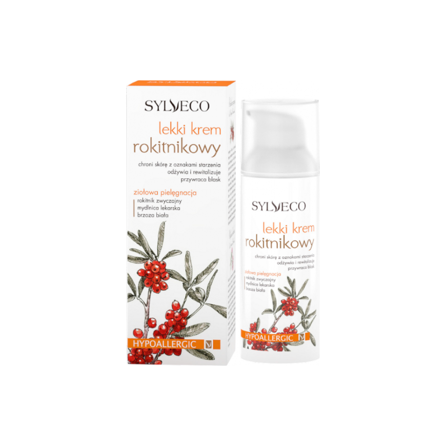 Sylveco Light ROKITNIKOWY kremas su 50 ml dozatoriumi