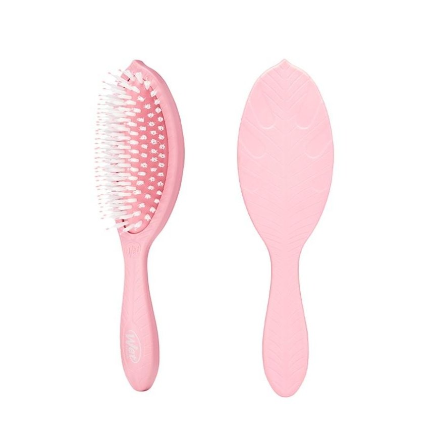WET BRUSH WETBRUSH GO Green™ TREATMENT & SHINE hair brush with synthetic bristles and natural oils, pink
