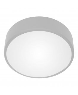 Orno OVO LED lubinis šviestuvas, 43W, 4000K, 4750lm, pilkas plienas, matinio stiklo gaubtas, IP20, ? 400