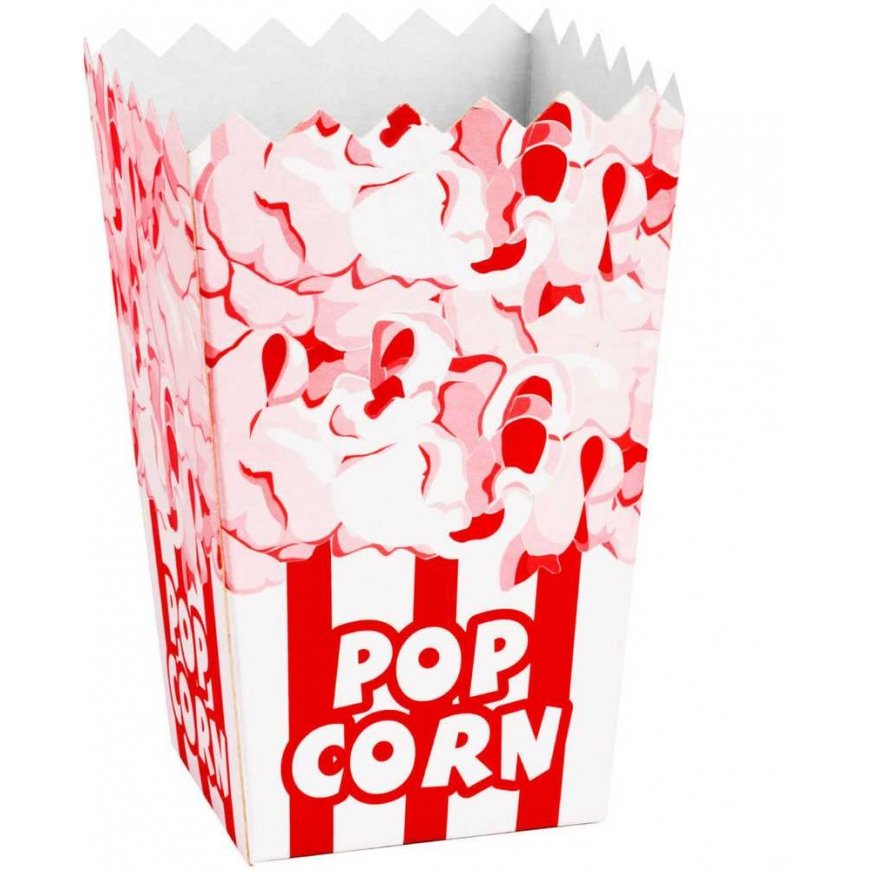 Gsg24 Cardboard box PopCorn 7x14,5x9cm MEDIUM 0,75L 100 pcs.